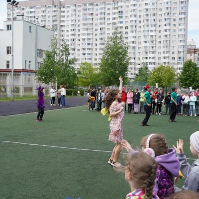 Открытие школьного лагеря